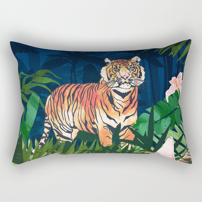 Tiger Dream Rectangular Pillow Gallery Image 1