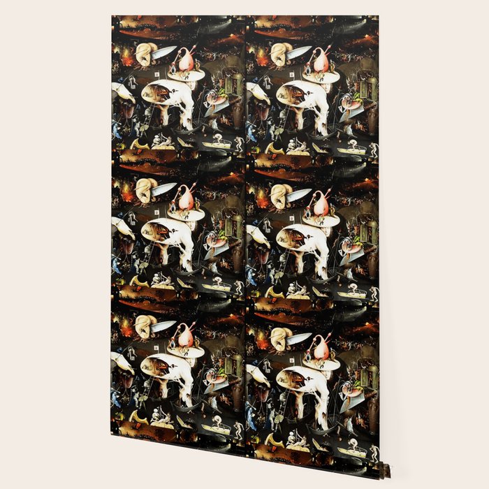 Bosch Garden Of Earthly Delights Panel 3 - Hell Wallpaper Gallery Image 2