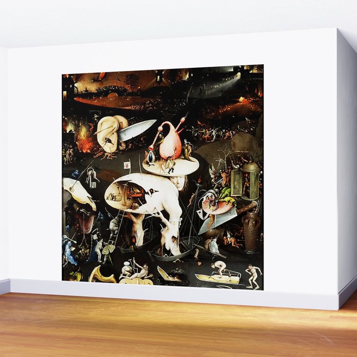 Bosch Garden Of Earthly Delights Panel 3 - Hell Wall Mural Gallery Image 2