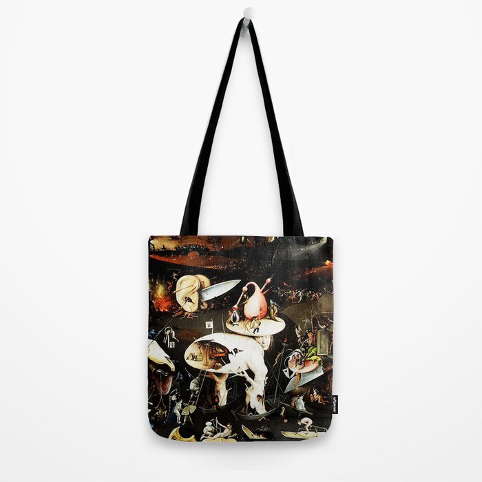 Bosch Garden Of Earthly Delights Panel 3 - Hell Tote Bag Gallery Image 2