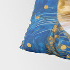 Klimt Tabby Cat with Blue Eyes and Beautiful Scarf Pillow Sham Gallery Image 4