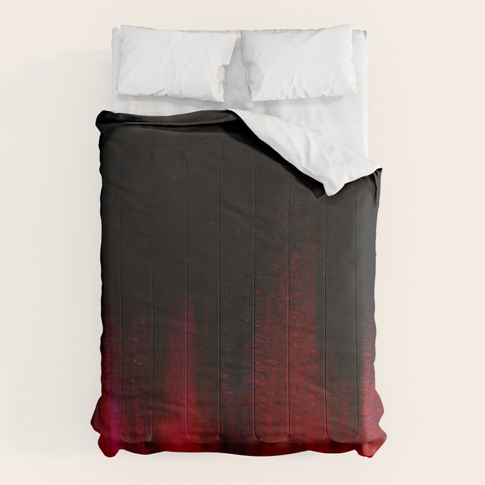 Red and Black Abstract Comforter Gallery Image 6