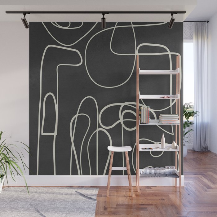 Lines in Space Wall Mural Gallery Image 1