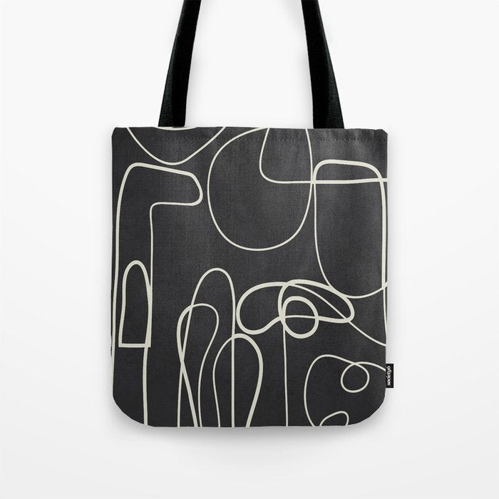 Lines in Space Tote Bag Gallery Image 1