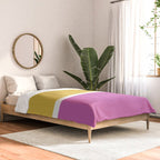 Color Block II Yellow Pink Comforter Gallery Image 2
