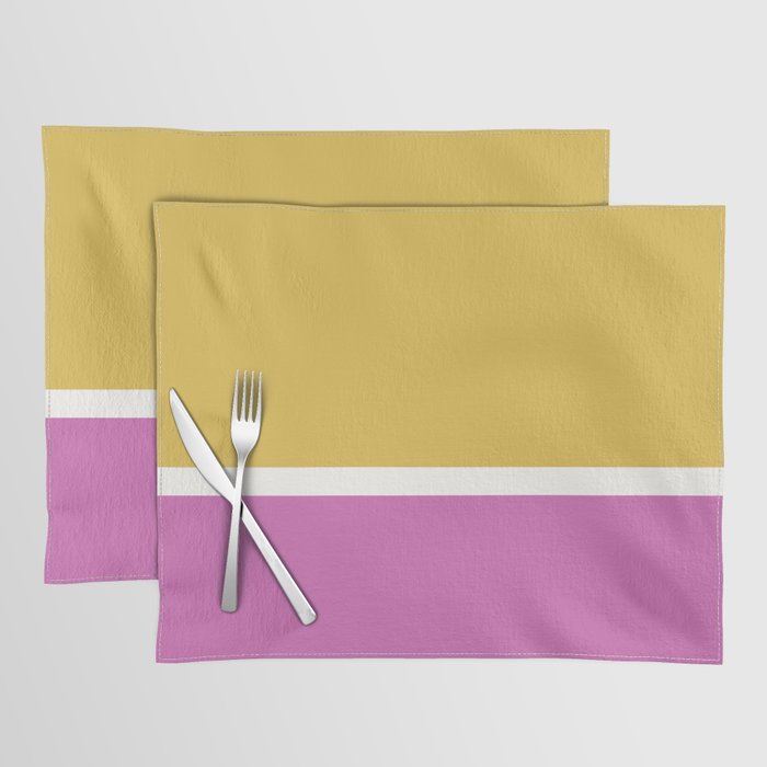 Color Block II Yellow Pink Placemat Gallery Image 1