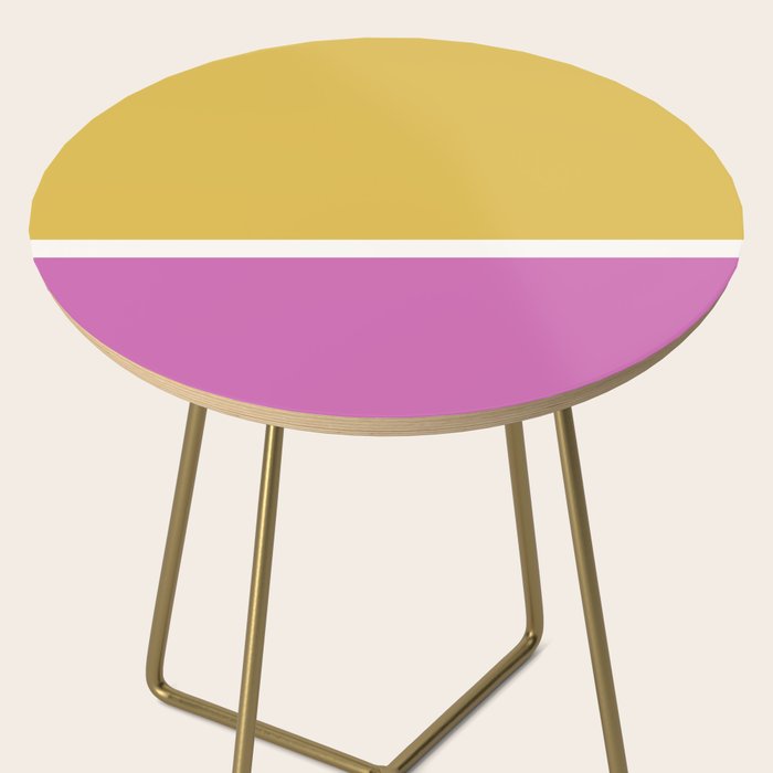 Color Block II Yellow Pink Side Table Gallery Image 2
