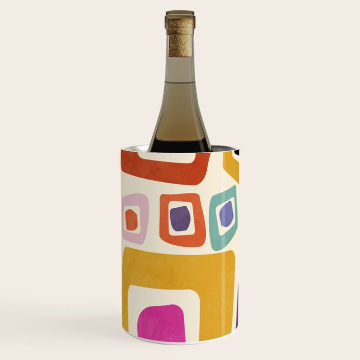 mid century modern minimal abstract 8 Wine Chiller Gallery Image 2