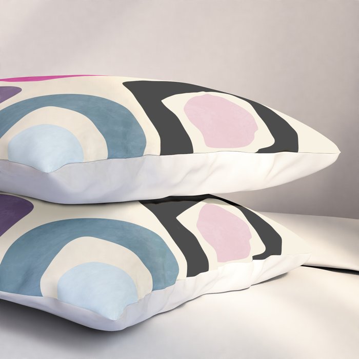mid century modern minimal abstract 8 Pillow Sham Gallery Image 3