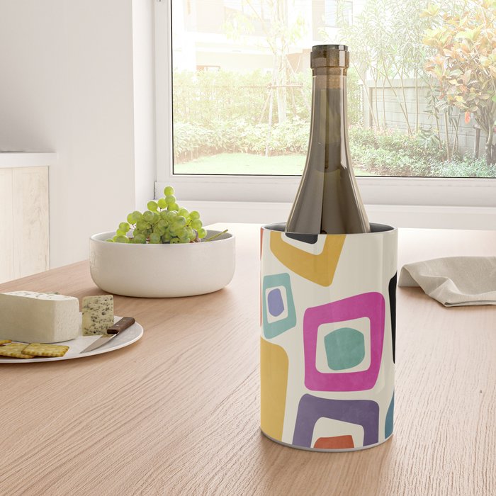 mid century modern minimal abstract 8 Wine Chiller Gallery Image 4