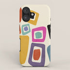 mid century modern minimal abstract 8 iPhone Case Gallery Image 1