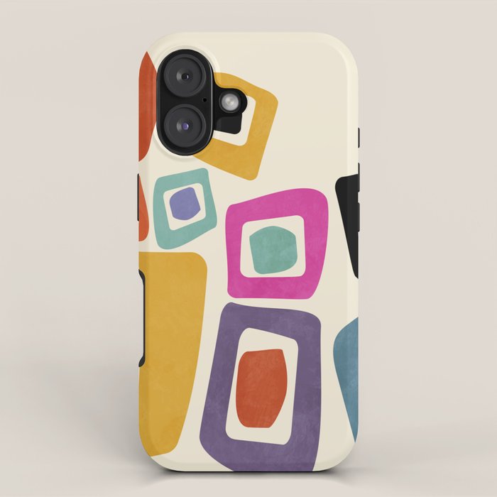 mid century modern minimal abstract 8 iPhone Case Gallery Image 1