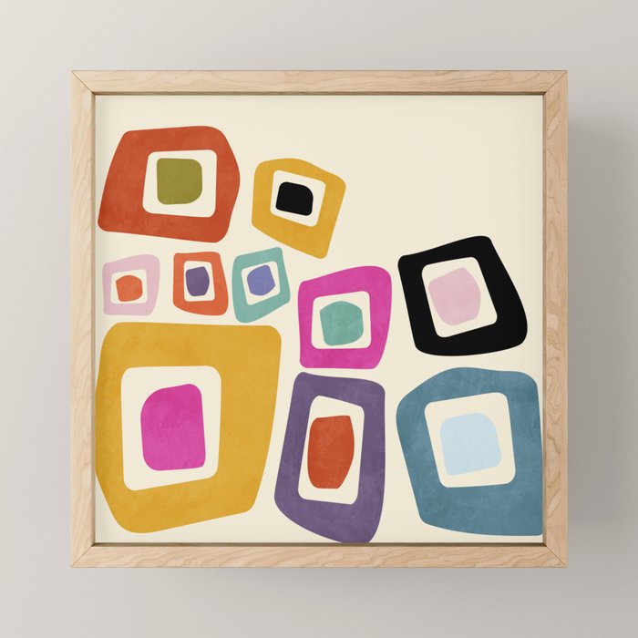 mid century modern minimal abstract 8 Mini Art Print Gallery Image 1