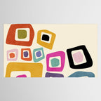 mid century modern minimal abstract 8 Tablecloth Gallery Image 2