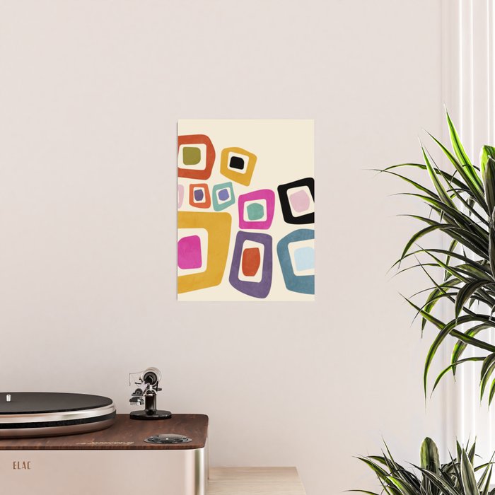 mid century modern minimal abstract 8 Poster Gallery Image 2