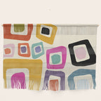 mid century modern minimal abstract 8 Wall Hanging Gallery Image 1