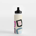mid century modern minimal abstract 8 Water Bottle Gallery Image 2