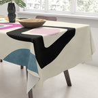 mid century modern minimal abstract 8 Tablecloth Gallery Image 3