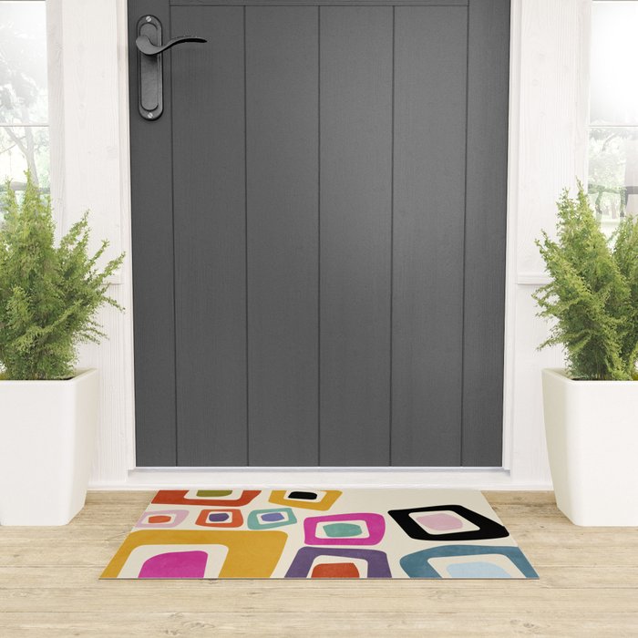 mid century modern minimal abstract 8 Welcome Mat Gallery Image 3