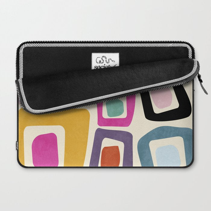 mid century modern minimal abstract 8 Laptop Sleeve Gallery Image 2