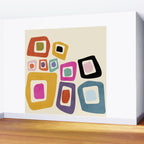 mid century modern minimal abstract 8 Wall Mural Gallery Image 2