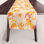 Desert Unicorn - yellow and red-orange Table Runner Gallery Image 1