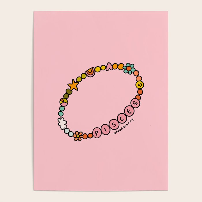 Pisces Friendship Bracelet Poster Gallery Image 1