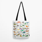 Colorful dinosaur alphabet Tote Bag Gallery Image 2