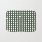 Clovers XXXIX Dark Green Botanical Pattern Bath Mat Gallery Image 1
