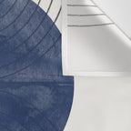 Mid Century Modern Blue Perfect Balance Wall Tapestry Gallery Image 3