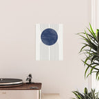 Mid Century Modern Blue Perfect Balance Poster Gallery Image 2