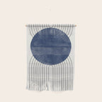 Mid Century Modern Blue Perfect Balance Wall Hanging Gallery Image 1