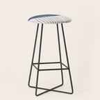 Mid Century Modern Blue Perfect Balance Stool Gallery Image 1