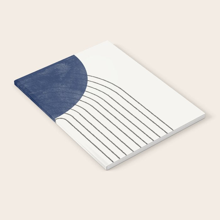 Mid Century Modern Blue Perfect Balance Notebook Gallery Image 2