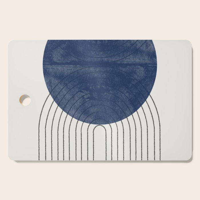 Mid Century Modern Blue Perfect Balance Cutting Board Gallery Image 1