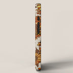 Retro 70s boho hippie orange flower power iPhone Case Gallery Image 2