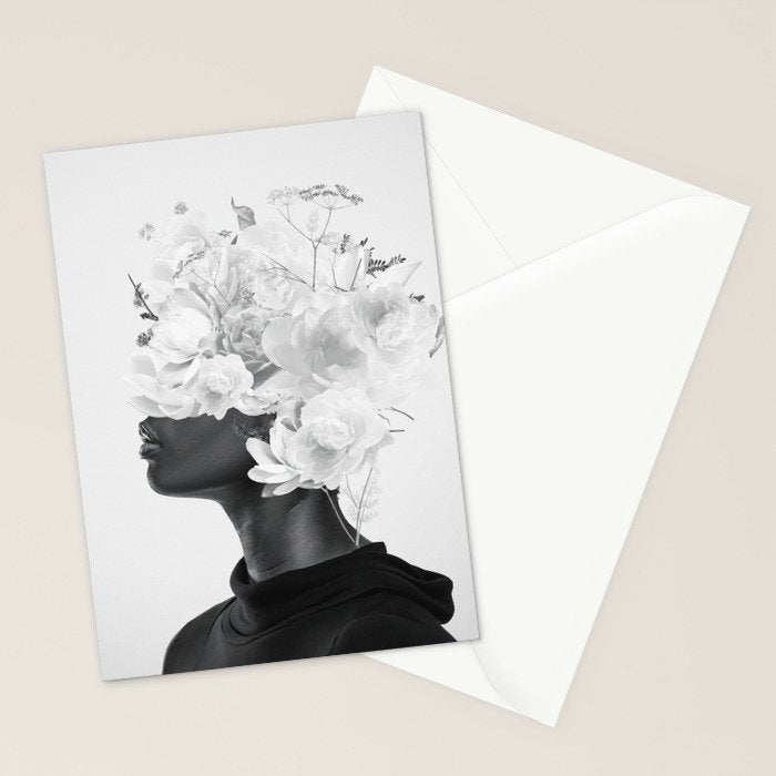 Leaden Blossom Stationery Card Gallery Image 2