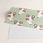Polar bear postal express Wrapping Paper Gallery Image 2