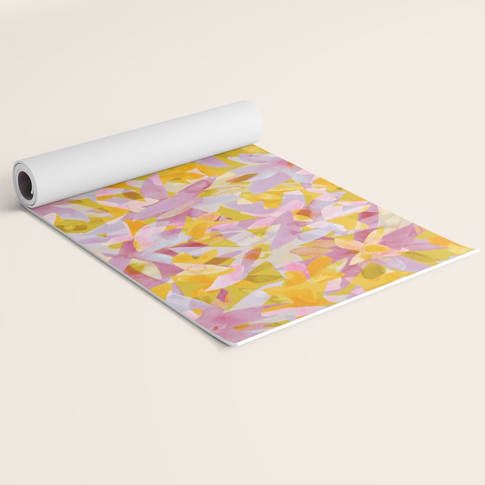 Watercolor Blooms #2 Yoga Mat Gallery Image 2