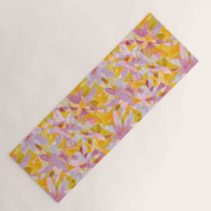 Watercolor Blooms #2 Yoga Mat Gallery Image 1