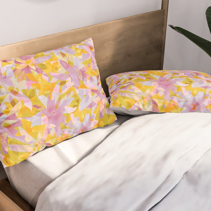 Watercolor Blooms #2 Pillow Sham Gallery Image 2