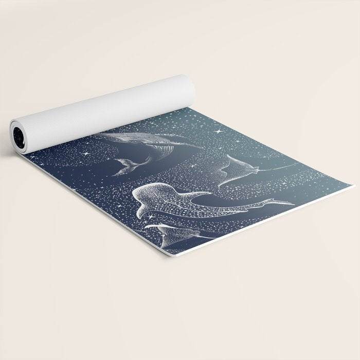 Cosmic Ocean  COLOR GRAD -  turquoise Yoga Mat Gallery Image 2