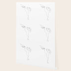 Dog and Owner Fist Bump Line Drawing Wallpaper Gallery Image 2