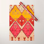 Heritage Moroccan Berber Carpet Design Wrapping Paper Gallery Image 1