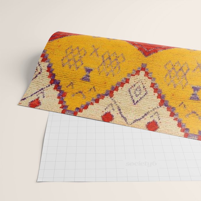 Heritage Moroccan Berber Carpet Design Wrapping Paper Gallery Image 2