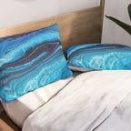 Azure Slices Pillow Sham Gallery Image 2