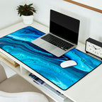 Azure Slices Desk Mat Gallery Image 2
