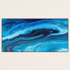 Azure Slices Desk Mat Gallery Image 3
