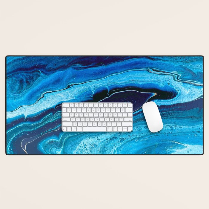 Azure Slices Desk Mat Gallery Image 1