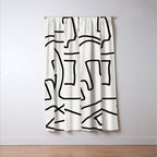 Abstract line art Window Curtain Gallery Image 3